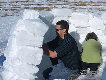 construction d'igloo